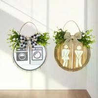 ราคา [วินเทจ] ป้ายห้องน้ำ ชาย/หญิง (งานไม้) ป้ายสัญลักษณ์ Toilet / Laundry Sign แต่งร้านกาแฟ/ร้านอาหาร/บ้าน สไตล์มินิมอล WC Decor (1733353128098826079)