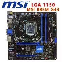ราคา เมนบอร์ด [มือสอง] MSI B85M G43 ชิปเซ็ต B85 รองรับ CPU Intel Core i7/i5 (LGA 1150), รองรับ RAM DDR3 ขนาด 32GB, สล็อต PCIe 3.0, พอร์ต USB 3.0, จอภาพ DVI และ HDMI, เมนบอร์ดขนาด Micro ATX (173463642381533