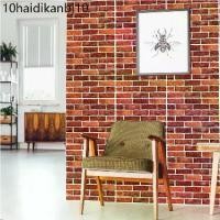 ราคา วอลเปเปอร์ลายอิฐ วอลเปเปอร์ สามมิติ 3D Wallpaper ติดผนัง วอลล์เปเปอร์ลายอิฐ 30*30ซม มีกาวในตัว（อิฐแดง）1pcs (1734703172878959977)