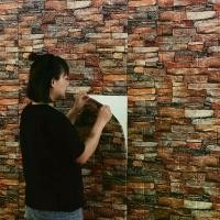 ราคา วอลเปเปอร์ วอลเปเปอร์ติดผนัง วอลเปเปอร์ติดผนัง 3d wallpaper ลายหิน ลายอิฐ กันกระแทก มีกาวในตัว (1734525284521444672)
