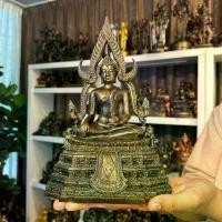 ราคา พระพุทธชินราช สูง12นิ้ว ฐาน8นิ้ว เหล็กน้ำพี้ ประติมากรรม พระพุทธรูป (1729547729203923851)