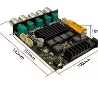 ราคา แอมป์จิ๋ว ZK-TB21F แท้กำลังขับ 200 วัตต์ รุ่น TPA3116D2 Bluetooth 5.0 Subwoofer Amplifier Board 2.1 Channel Power Audio Stereo ขนาด 118x100x22mm (1734421237782775558)