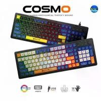 ราคา ส่งด่วน Neolution E-Sport COSMO ไฟRGB Gaming Keyboard Rubber Dome Switch คีย์บอร์ดเกมมิ่ง มีสาย (1734147220211140578)