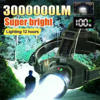 ราคา ไฟหน้า LED, พลังสูง 800W, 30000000LM, สว่างมาก, ไฟฉายคาดศีรษะ, โคมไฟซูมได้, ชาร์จใหม่ได้, เหมาะสำหรับการตกปลากลางแจ้งและตั้งแคมป์, ไฟ (1731513554936235873)