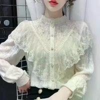 ราคา เสื้อเชิ้ตสีขาว สไตล์ฝรั่งเศส เรียบหรู แขนพอง สำหรับผู้หญิง ฤดูร้อน 2023 มาใหม่ เสื้อเชิ้ตแขนสั้น ดีไซน์เฉพาะ เก๋ไก๋ Clothing Women เสื้อ เชิ้ต เสื้อ ขาว blouse serut เสื้อคอปา (1733944089009620640)