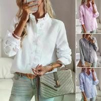 ราคา 2024 European and American Foreign Trade Long Sleeve Shirt for Women Autumn Winter Amazon Independent Station Elegant Commuter Top Blouse for Women (1734258225401726637)