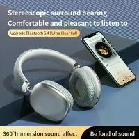 ราคา 2025 NEW Air Max Bluetooth Headphones Earphone Over Ear Wireless Headsets Stereo Surround Gaming for Apple Iphone Xiaomi Phone [COD] (1733327904379275242)