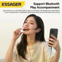 ราคา [COD] Essager Built-in Sound Card Type-C Wired Headphones Omni-directional Mic Gaming streaming Professional KTV DSP Chip Type C External HD Microphone HiFi Sound Quality For iP (1733514725570610730)
