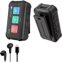 ราคา MP3 Player with Bluetooth, Portable Digital Lossless 32G Music Player with USB c Headphones, 1.47 in Full Touch Screen, Digital Voice Recorder, E-Book, Mini Back Clip Design (1734630581920302391)