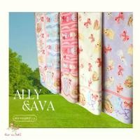 ราคา ส่งฟรี. Kiss Me Doll Scarf/Shawl with Ava and Ally Pattern, Super Cute Little Rabbit, Size 100X100 Cm. (1734543536093431267)