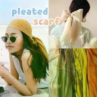 ราคา หรูหราเบาบาง - PLEATED Scarf☀️ผ้าซาตินอัดพลีท 20 สี ผ้าโพกหัว ซาตินอัดพลีท ใช้พันคอ ผูกผมน่ารักมากค่ะ - พิถีพิถันมาก (1734103328187647101)