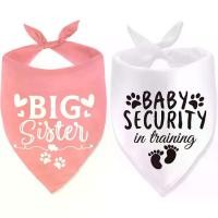 ราคา Dog Bandana Pregnancy Announcement Big Sister Doggy Bandana Baby Security in Training Printed Dog Bandanas Baby Announcement Puppy Scarf Pregnancy Pet Bandana for Dogs Pet Scarfs Accessories (17346718