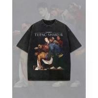 ราคา เสื้อยืดแขนสั้นพิมพ์ลายฤดูร้อน Homage TUPAC SHAKER 2PAC Tupac เสื้อยืดผ้าฝ้ายแท้สำหรับผู้ชาย (1732582079853266003)