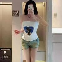 ราคา Diary (bratop5587) เสื้อเกาะอกลายหมา แต่งขอบลูกไม้ลายหัวใจ น่ารักมาก ฟองน้ำในตัว (1733675139574629788)