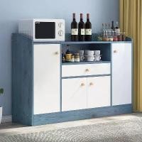 ราคา ชั้นวางของในครัว 100/120cm ตู้กับข้าว เคาน์เตอร์ครัว ชนิดไม้+โครงเหล็ก ชั้นวางอเนกประสงค์ เคาเตอร์ไม้ แข็งแรง ดูดีตา (1731662833705256731)