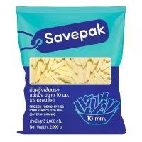 ราคา เซพแพ็ค เฟรนช์ฟรายส์แช่แข็ง ขนาด 10 มม. เส้นตรง 2 กก. (SAVEPAK French Fries Size 10 mm Straight 2 kg) ขายร้อน (1734629015418800087)