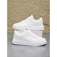 ราคา Fashion Leather Men White Sneakers Breathable Comfort Classic Casual Shoes Mens Women Outdoor Walking Shoes Couple Footwear Size (1733910675049383285)