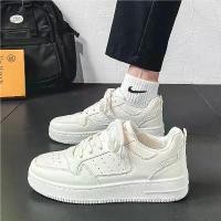 ราคา New Breathable Sneakers for Men Casual White Thick-Soled Sneakers Stylish and Versatile (1734004027891025836)