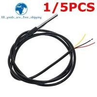ราคา สแตนเลสกันน้ำ DS18b20 DS1820 1/5PCS Probe อุณหภูมิเกลียว 1/2/3 เซ็นเซอร์อุณหภูมิ 18B20 สายเคเบิลสำหรับ Arduino (1733294027629954827)