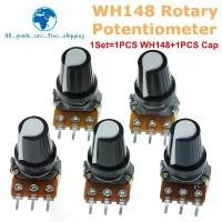 ราคา 1/5 ชุด WH148 1K 10K 20K 50K 100K 500K Ohm 15mm 3 Pin Taper Rotary Potentiometer Resistor สำหรับ Arduino พร้อม AG2 White cap (1733326279439976203)