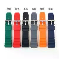 ราคา สายนาฬิกายาง คุณภาพสูง สีทึบ 22 มม. เข้ากันได้กับนาฬิกา Seiko No.สายซิลิโคน, 5 SRP601J1 SRP599J1 SRP605J2 นาฬิกากันน้ำแบบนุ่ม, สายรัด, สีเขียวดำ, พร้อมตัวป้องกันสปริง (1731038655821941316)