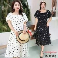 ราคา 4XL ราคาพิเศษ ขนาดใหญ่ สไตล์ใหม่สำหรับพี่สาวอ้วน 300 จิน ชุดเดรสยาวกลางพิมพ์หัวใจเวอร์ชั่นเกาหลี เช่า ชุด เพื่อน เจ้าสาว เดรส ใส่ สบาย สุภาพ สี ดํา รัด รูป พราง หุ่น ผ้า ไทย ประย (1734225591683351728)