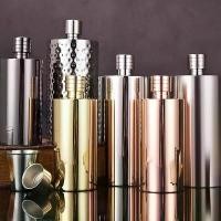 ราคา ขวดเหล้าสแตนเลส 304 คุณภาพสูง ขวดทรงกระบอกหนา 2 จิน พกพาสะดวก (1733780716383340122)