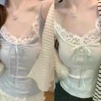 ราคา 200 จิน เสื้อกล้ามลูกไม้ผูกโบว์ขนาดใหญ่ สไตล์ใหม่ฤดูร้อน แบบปะติดปะต่อ ฐานความปรารถนาบริสุทธิ์ ไม่มีแผ่นรองหน้าอก (1734141186727184356)