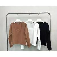 ราคา V13-เสื้อยืดคอเหลี่ยม แขนยาว ผ้านุ่มยืด ผู้หญิง วัยกลาง คน ยาว ยูนิโคล่ หญิง ร้าน บ๋อม สี แดง ปล่อย เสื้อ ราคา ถูก หรู หรา เข้า รูป พิกัด สวยๆ สาว อ้วน ครีม (1733720835959654138)