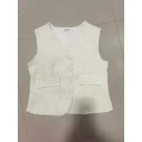 ราคา เสื้อแขนกุดกระดุมหน้า ผ้าชาแนล สีครีม ฉลุ ลูก ไม้ ยูนิโคล่ ซับ ใน (1733270036653377514)