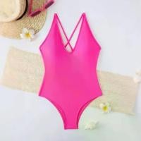 ราคา Waist Tummy Control Ribbed Bikini Crop Top Brazilian Swimsuit Practical 2-Piece Set (1733201615998387842)