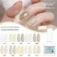 ราคา ยาทาเล็บเจล สีขาว เจลลี่มิลค์ โซลูชั่นแช่ ยาทาเล็บ สีขาวน้ำแข็ง อุปกรณ์ทำเล็บ (1730639009913342835)