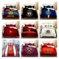ราคา AC Milan MUN Liverpool Paris Saint-Germain Bedsheet pillow case 3IN1 Sheet Pillowcase (1734145224849130675)