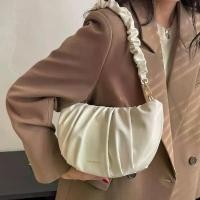 ราคา 2025 Exquisite Niche Women Cloud Bag Handheld Crossbody Bag Wrinkled Women Bag Single Shoulder Chain Underarm Bag Baguette Small Bag sling bag phone wallet shoulder buying birkin from hermes (17331979