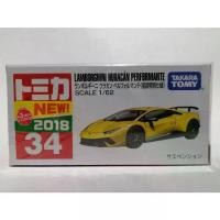 ราคา โมเดลรถ TOMICA NO.34 LAMBORGHINI HURACAN PERFORMANTE YELLOW 2018 NEW First edition In Package(Seal) (1733899970652243015)