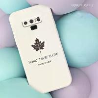 ราคา La19-For Samsung Galaxy Note 9 Note9 Phone Case Maple leaf Creativity Liquid Silicone Soft Casing Lens Protection Shockproof Back Cover (1734240947941901566)