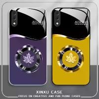 ราคา For Samsung Galaxy A01 Luxury Maple Leaf Tempered Glass Anti-Slip Shockproof Phone Case (1733993999340766388)