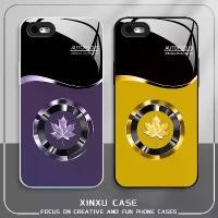 ราคา For IPhone 5S Luxury Maple Leaf Tempered Glass Anti-Slip Shockproof Phone Case (1733993437982393524)
