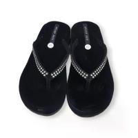ราคา รองเท้าแตะ sandals รองเท้า slippers รองเท้าแตะหูคีบNSSHOESHOP รองเท้าคีบโฟมกำมะหยี่ สูง 2 นิ้ว รองเท้าแตะ sandals รองเท้า slippers รองเท้าแตะหูคีบ (1734256089536825284)