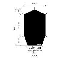 ราคา Coleman Instant UP 240/Air Dome 240 EX กราวชีท ผ้าปูเต็นท์ สวัสดิการสด (1734406495300912797)