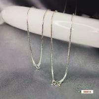 ราคา สร้อยคอเงินแท้ 925 (Italy) ลายกระดูกงูเหลี่ยมตัดเงา SS0016 (1730045156476160076)