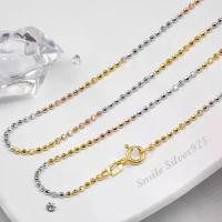 ราคา สร้อยคอเงินแท้ 92.5% Italy ชุบ 3 กษัตริย์ ลายไข่ปลาตัดเหลี่ยม ขนาด 1.2 mm. (1733956124420048405)