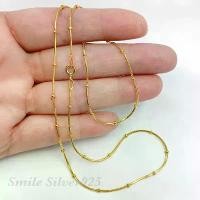ราคา [พร้อมส่ง] สร้อยคอเงินแท้ 92.5% Italy ชุบทอง (1734236330325607950)