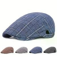 ราคา Men'S and Women'S Stylish Check Pattern Beanie Hat - Packable, Hand Washable, Autumn & Spring Fashion Cap, Autumn Fashion Cap | Check Pattern Beanie | Packable Hat (1733633966862599799)