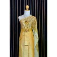 ราคา ชุดไทย (Chut Thai)ชุดไทยสีทอง ชุดไทยเจ้าสาว ชุดไทยออเจ้า (1734609745674274578)