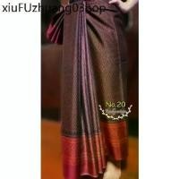 ราคา ♠ผ้านุ่ง ผ้าถุง​ นุ่งสด หลายสี ลายไทย 4หลา ออเจ้า ชุดไทย กระโปรง โจงกระเบน​❤ (1734714135905338769)