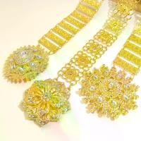 ราคา พร้อมส่งจากไทย vintage jewelry เครื่องประดับไทย ชุดไทย เข็มขัดสุภาพสตรี เข็มขัด เข็มขัดสีทอง เข็มขัดทอง เข็มขัดโรสโกลด์ (1733961451262346792)