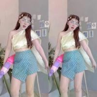 ราคา ชุดเซ็ท สไบ สำเร็จรูป ชุดไทย ผ้าสไบใส่เล่นน้ำสงกราน (1734580705592706583)