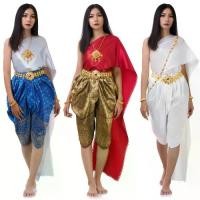 ราคา ชุดไทย ชุดไทยประยุกต์ ชุดไทยห่มสไบ ผ้าสไบออเจ้า ชุดเพื่อนเจ้าสาว ชุดไทยโบราณ Thai Costume Traditional Thai Dress (1733280935114737566)