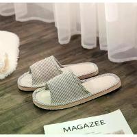 ราคา 2025 Ready Stock Unisex Couple Matching Home Indoor Linen Slippers EVA Sandals Comfortable Soft Sole Home Essential Shoes Flat Slipper New Style หัวเหล็ก รองเท้า sneakers ใส่กับ (1733391455579768036)